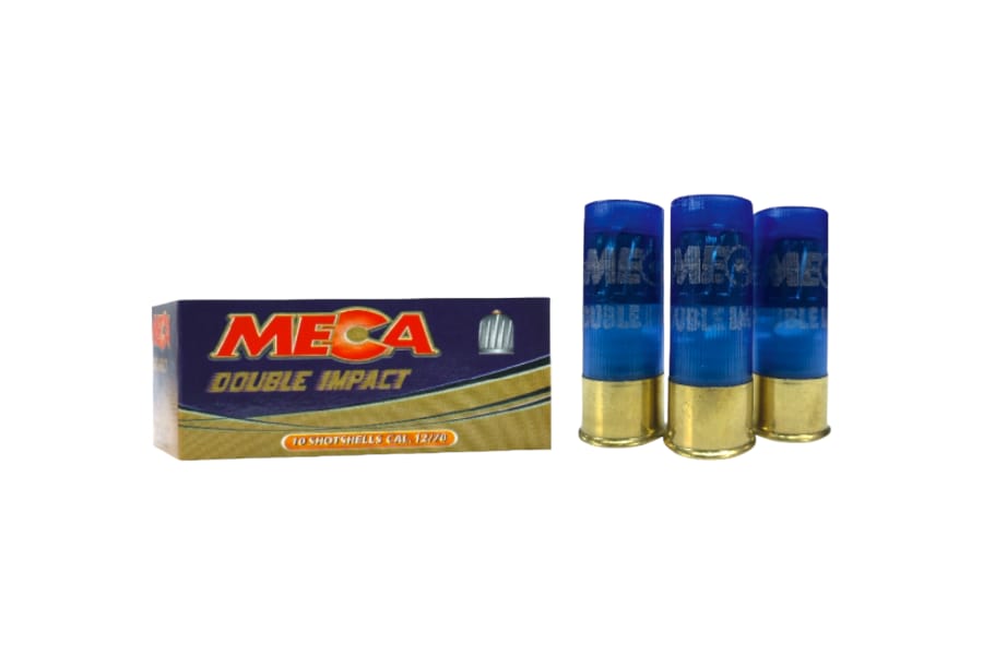 MECA 12 CAL DOUBLE IMPACT TEK KURŞUN KOLİ BAZLI AV FİŞEKLERİ 25 PAKET 250 ADET